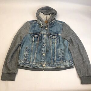 American Eagle By Payless Blue and Gray Jean Jacket